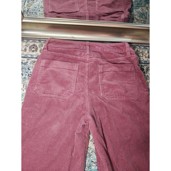 Pink Mauve Wide Leg Corduroy Pants size 4 a.n.a - Picture 3 of 4